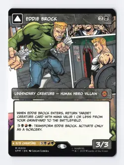 Eddie Brock/ venom lethal protector (borderless) #224 mythic - MTG SPM - Image 1