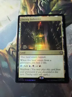 Oscorp Industries [Marvel's Spider-Man Prerelease Promos] Foil Near Min - Image 2