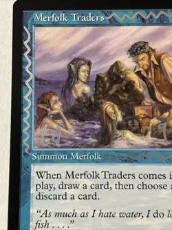 Signed Merfolk Traders By DiTerlizzi MTG Magic The Gathering - Image 2