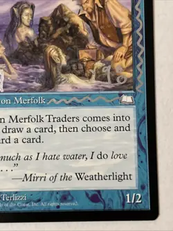 Signed Merfolk Traders By DiTerlizzi MTG Magic The Gathering - Image 4