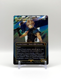 Cloud, Ex-SOLDIER (Borderless) (Surge Foil) Magic the Gathering - Image 1