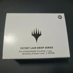 Unfathomable crushing brutality of basic lands x1 SEALED FOIL SECRET LAIR MTG - Image 1