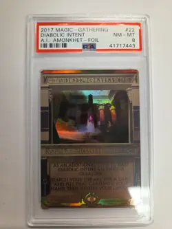 Diabolic Intent Masterpiece Series: Amonkhet Invocations Foil PSA 8 MTG Magic - Image 1