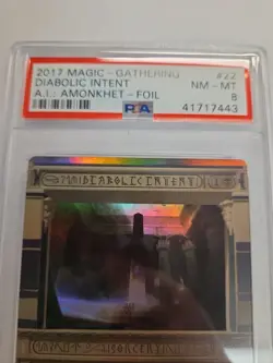 Diabolic Intent Masterpiece Series: Amonkhet Invocations Foil PSA 8 MTG Magic - Image 2