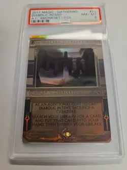Diabolic Intent Masterpiece Series: Amonkhet Invocations Foil PSA 8 MTG Magic - Image 3