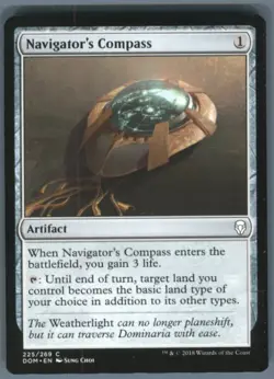 Magic the Gathering MTG Dominaria Navigator's Compass #225 - Image 1