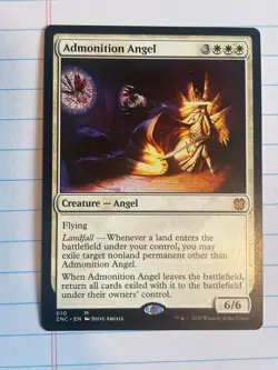 Admonition Angel Commander: Zendikar Rising Magic the Gathering Card - Image 1