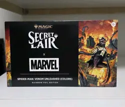 MTG Secret Lair x Marvel’s Spider-Man: Venom Unleashed (Colors) Foil Edition NEW - Image 1