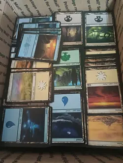 10 lbs+ MTG MAGIC THE GATHERING BASIC LANDS LOT COLLECTION - Image 2