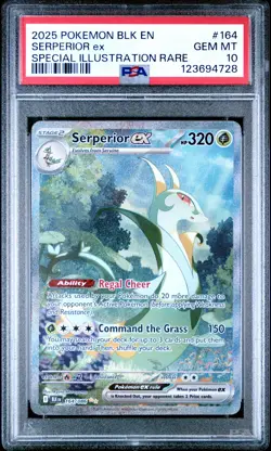 2025 POKEMON BLK EN-BLACK BOLT SPECIAL ILLUSTRATION RARE SERPERIOR EX PSA 10 - Image 1