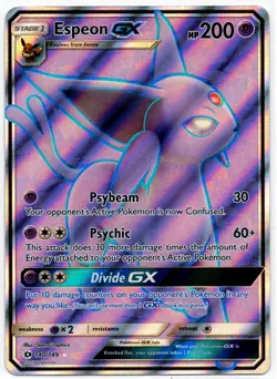 Pokemon - Sun and Moon Base Set Espeon GX 140/149 MP/LP - Image 1