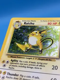 Raichu 14/102 Base Set Unlimited Holo Rare MP - Pokemon TCG - Image 5