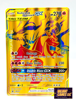 Pokemon Reshiram & Charizard GX SM247 Promo - Image 1