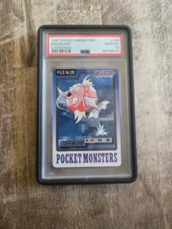 1997 POCKET MONSTERS CARDDASS #129 MAGIKARP PSA 10 Low POP - Image 1