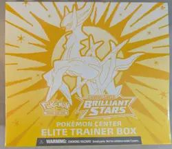 Pokemon Center Brilliant Stars ETB Pokemon TCG Sword & Shield Elite Trainer Box - Image 1