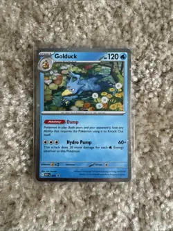 Pokemon TCG Mega Evolutions Golduck #008 Blister Pack Promo - Image 1
