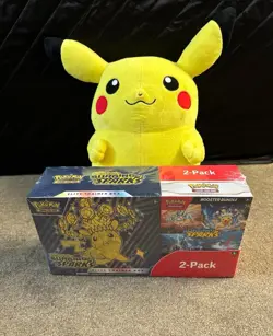 Pokemon Surging Sparks Elite Trainer Box + Booster Bundle (Pikachu Not Included) - Image 1