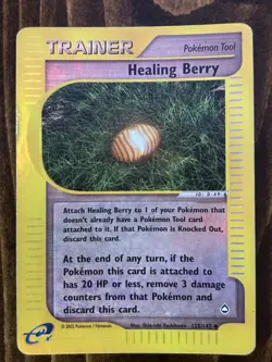 Healing Berry (125) | WOTC Pokemon Aquapolis | Damaged DMG Reverse Holofoil - Image 1