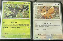 Pokemon TCG Black Star Promo Eevee #200 and Zarude #199 Destined Rivals - Image 1