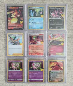 Lot of 9 - Mimikyu SWSH136 Charizard SWSH133 Mew Pokemon Celebrations NM to LP - Image 1