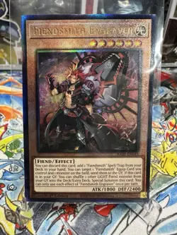 Yugioh Fiendsmith Engraver RA04-EN049 Prismatic Ultimate Rare NM - Image 1