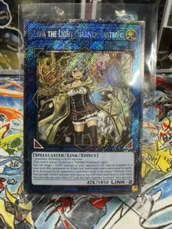 Yugioh Lyna The Light Charmer, Lustrous RA04-EN081 Platinum Secret Rare NM - Image 1