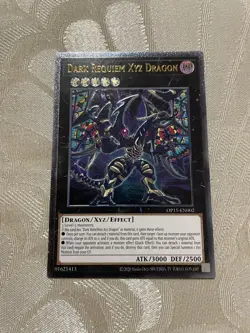 Yu-Gi-Oh! Dark Requiem Xyz Dragon OP15-EN002 Ultimate Rare NM EURO Deep Stamp - Image 1
