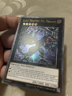 Yu-Gi-Oh! Dark Requiem Xyz Dragon OP15-EN002 Ultimate Rare NM EURO Deep Stamp - Image 2