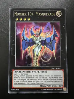 Number 104: Masquerade JOTL-EN055 Rare Unlimited Near Mint Yugioh - Image 1