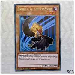 Blackwing - Kalut the Moon Shadow - MAZE-EN037 - Rare 1st Edition Yugioh - Image 1