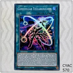 Constellar Tellarknights - CYAC-EN064 - Super Rare 1st Edition Yugioh - Image 1