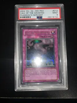 Yu-Gi-oh! 2002 Call of The Haunted Pharaoh Servant PSA 9 Mint Ultra Rare - Image 1