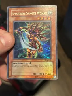 Yugioh Amazoness Swords Woman MFC-061 Ultra Rare Unlimited NM HEAVY HOLO BLEED - Image 5