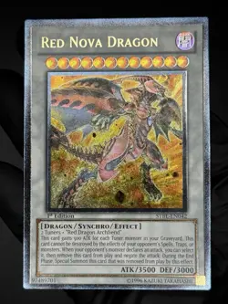 Yu-Gi-Oh! Red Nova Dragon 1st Edition Ultimate Rare STBL-EN042 - Image 1