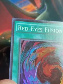 1st ed Red-Eyes Fusion CORE-EN059 Super Rare Yugioh Card Light Play - Image 3