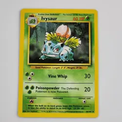 Pokemon Ivysaur 30/102 BS Base Set Unlimited NM Card Vintage 1999 Uncommon - Image 1