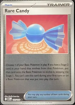 Rare Candy 125/132 Me01: Mega Evolution Reverse Holo - Pokemon Card - Image 1
