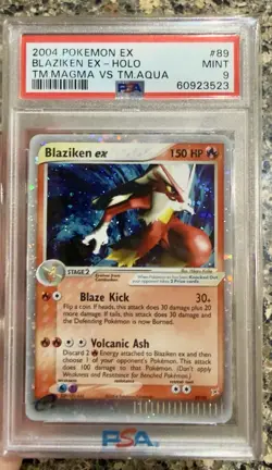 Pokemon Blaziken EX Holo PSA 9 Team Magma vs Team Aqua 2004 Card 89/95 - Image 1
