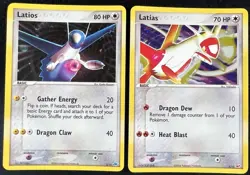 Latios 2/10 & Latias 4/10 EX Trainer Kit Holo 2004 Vintage Pokemon Card - LP - Image 1