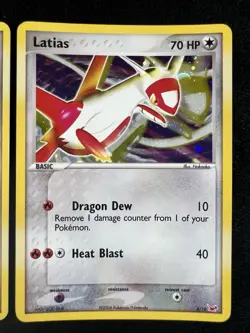 Latios 2/10 & Latias 4/10 EX Trainer Kit Holo 2004 Vintage Pokemon Card - LP - Image 3