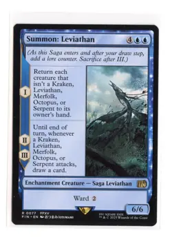 Summon: Leviathan R 77 Regular Final Fantasy MTG Card NM - Image 1