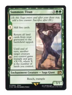 Summon: Titan R 204 Regular Final Fantasy MTG Card NM - Image 1