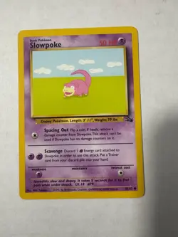 Slowpoke - 55/62 Fossil Set - Pokemon TCG - 1999 Mint/NM Card - Image 1