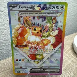 Pokemon TCG Eevee EX 174 Prismatic Evolutions Black Star SPC Promo Card Mint - Image 1