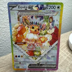 Pokemon TCG Eevee EX 174 Prismatic Evolutions Black Star SPC Promo Card Mint - Image 2