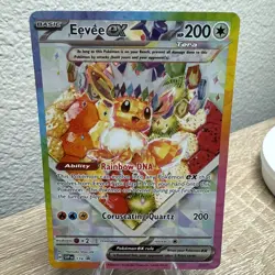 Pokemon TCG Eevee EX 174 Prismatic Evolutions Black Star SPC Promo Card Mint - Image 3