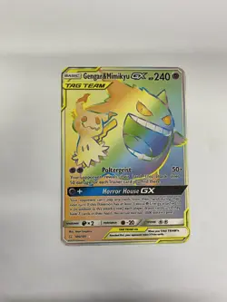 Gengar&Mimikyu GX Gold Metal Pokemon Card-Collectible Gift Display！GOOD - Image 4