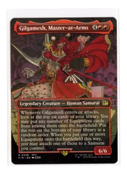 Gilgamesh, Master-at-Arms (Borderless) R 338 Regular Final Fantasy MTG - Image 1