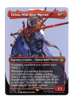 Firion, Wild Rose Warrior (Borderless) R 386 Regular Final Fantasy MTG NM - Image 1