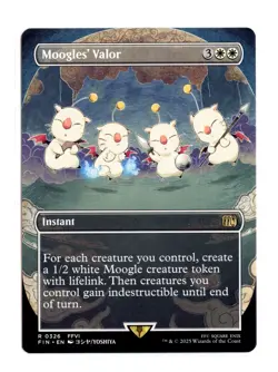 Moogles' Valor (Borderless) R 326 Regular Final Fantasy MTG NM - Image 1